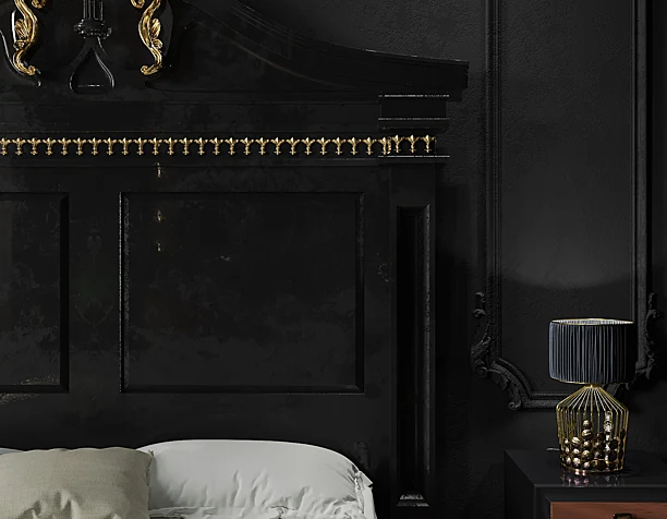 black bedroom
