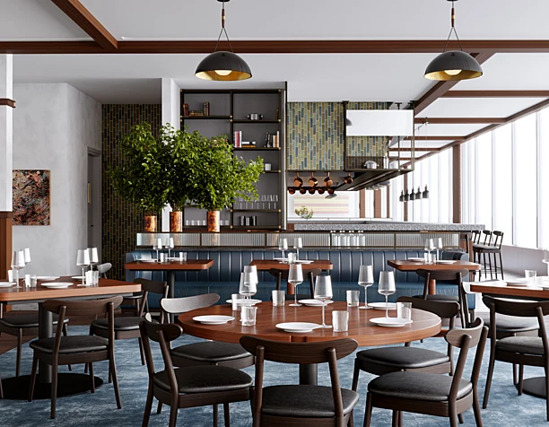 Manhattan restaurant (сделано по референсу)