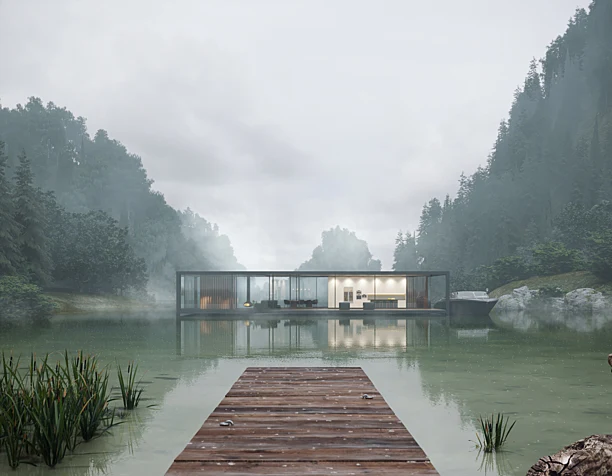 The Shelter (визуализация по референсу)