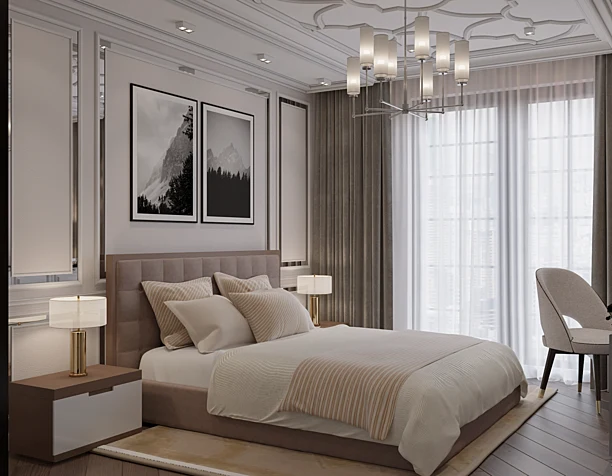 Luxry bedroom interior