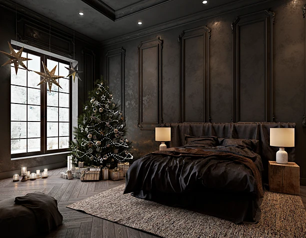 Dark bedroom (сделано по референсу)