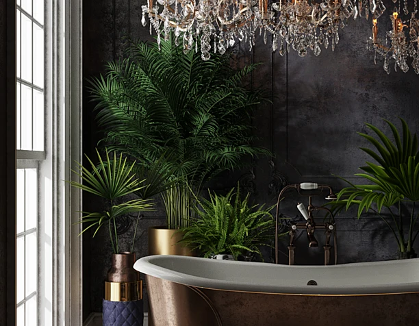 Dark bathroom