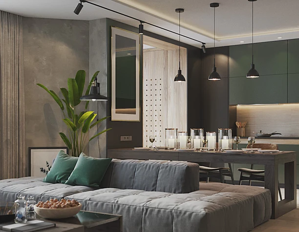Гостиная loft