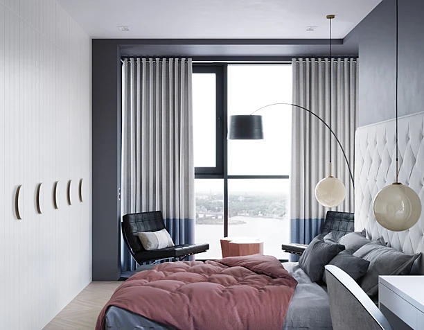 Mid-century modern interior
