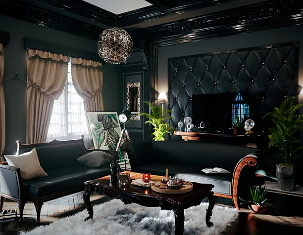 Black interior