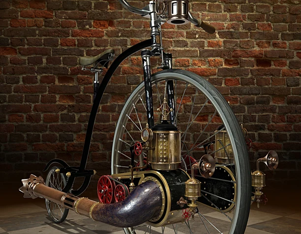 Steampunk penny farthing