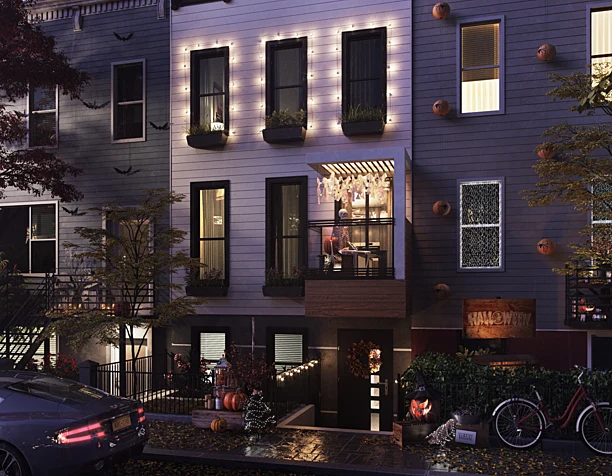 CGI - House on the eve of halloween