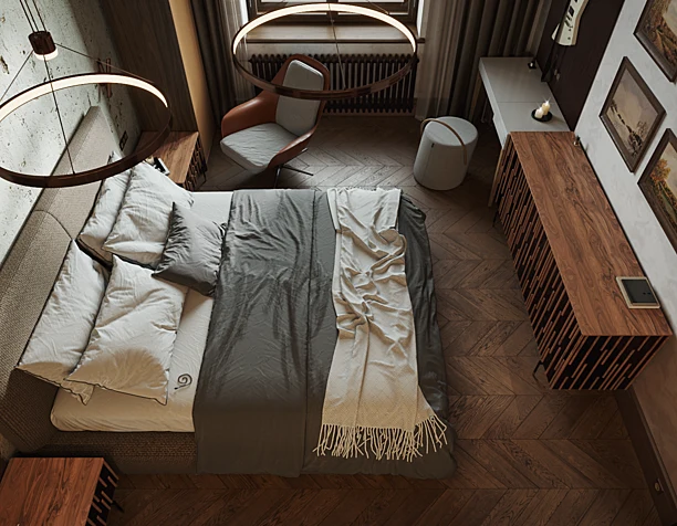 "Chocolate" bedroom