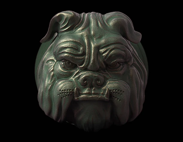 Angry bulldog