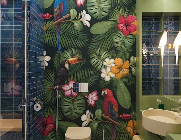 Tropical bathroom