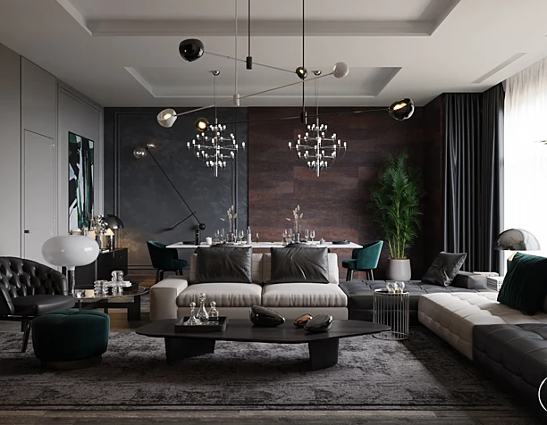 Contemporary apartment located in Baku