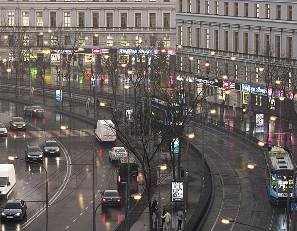 Сity after the rain