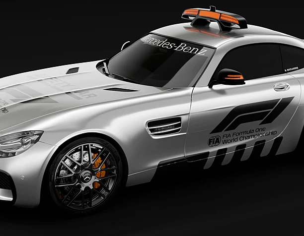Mercedes-Benz AMG GTS safety car studio render