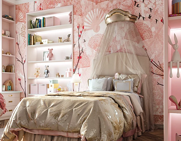 Kids room interior, for portfolio.(сделано по референсу)