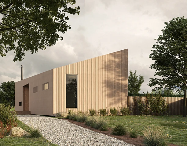 River Retreat House ( визуализация по референсу)