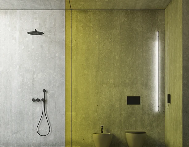 Concrete bathroom