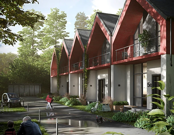CGI: Residential building in Norway