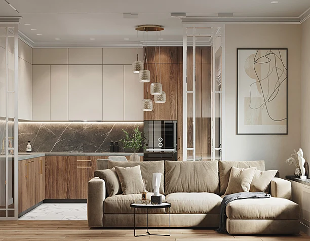 Beige interior