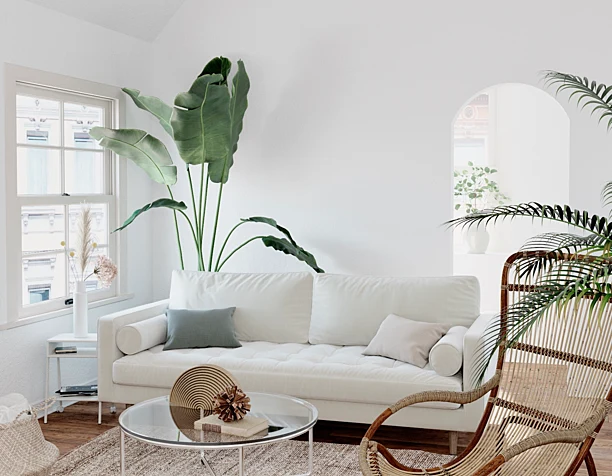 Tropical Living Room (сделано по референсу)