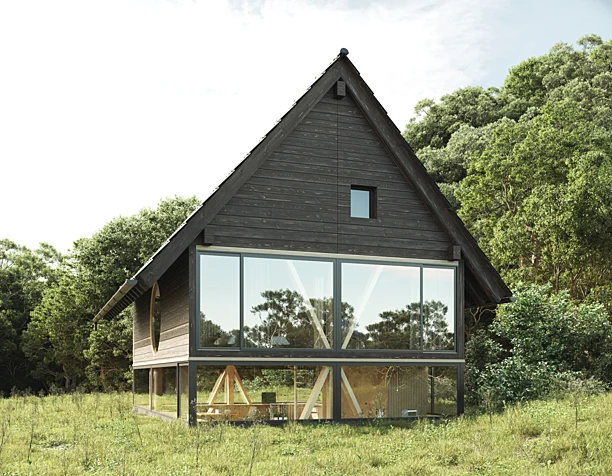 House in the forest (сделано по референсу)