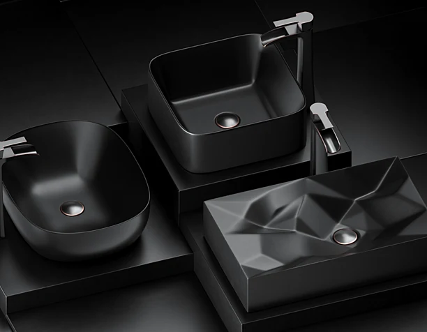 Black sink&faucet