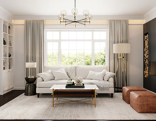 White Living Room