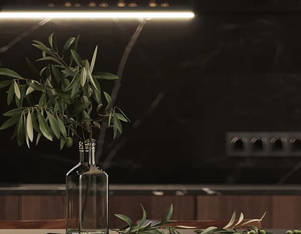 visualization of the kitchen / living room