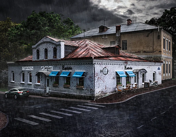 3D-Visualisation (Сafé Entrée)
