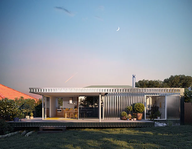 Metal house (сделано по референсу)