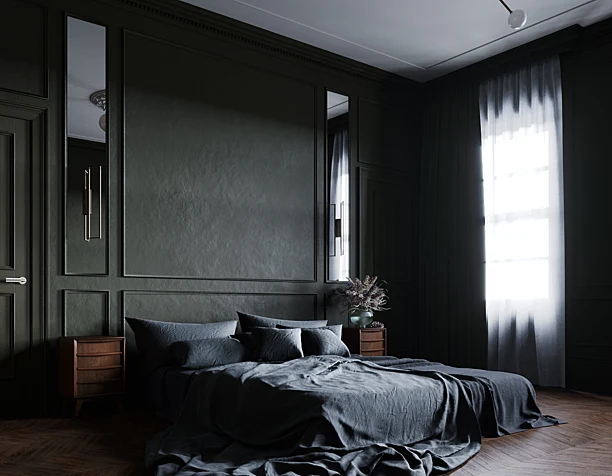 MASTERS BEDROOM IN MODERN REGENCY STYLE