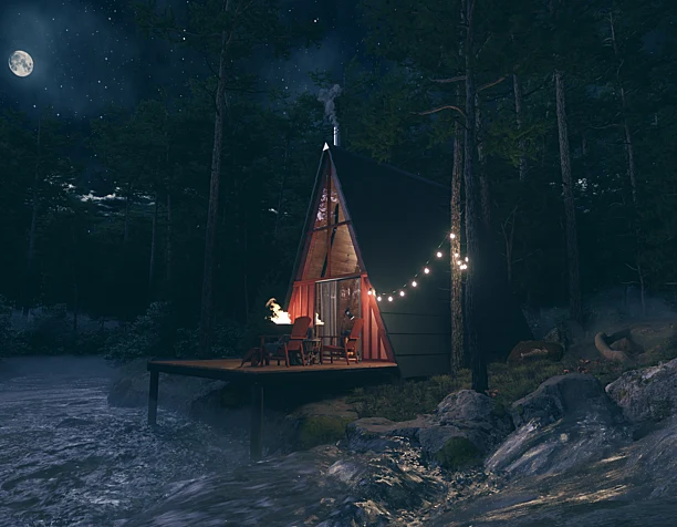 Deep in the woods