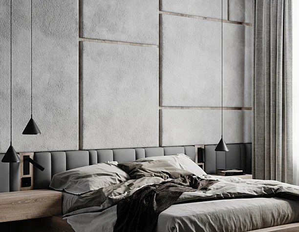 Cozy gray bedroom