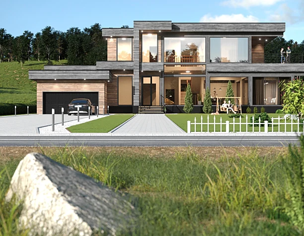 Visualization of the estate in Kyiv region