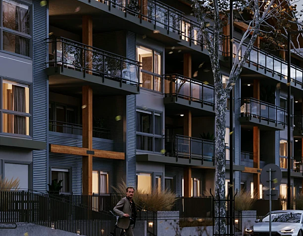 Визуализация жилого комплекса для застройщика. Ванкувер Канада|Residential community in North Vancouver.