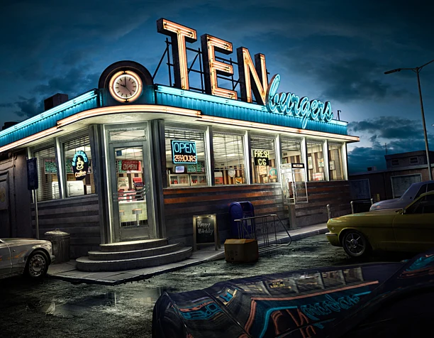 Ten burgers