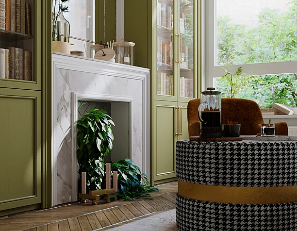 Kitchen in american classic