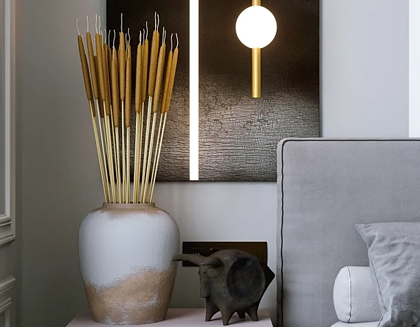 SMOKY GRAY BEDROOM