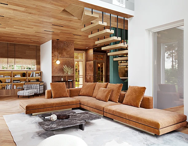 Private house interior visualisation / Визуализация интерьера частного дома