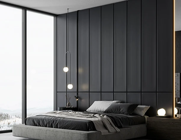 Bedroom in black