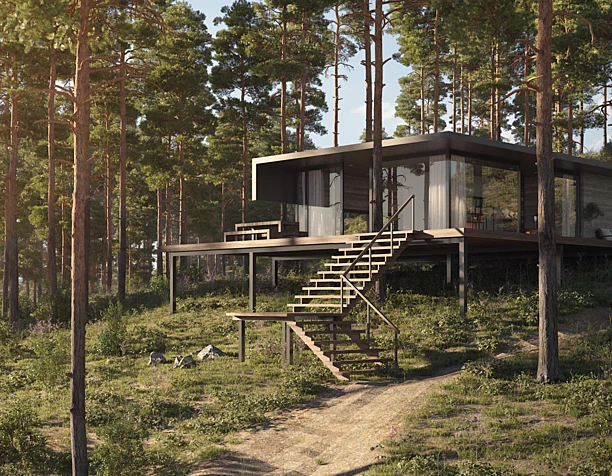 Secluded house