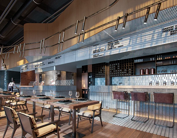 Restaurant in the hotel "Zhetysu"