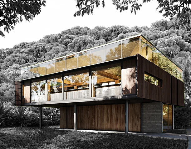 CGI KawaKawa House Herbst Architects (сделано по референсу)