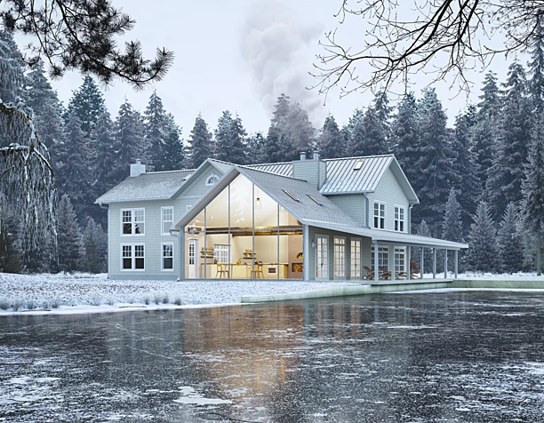 Floating farmhouse