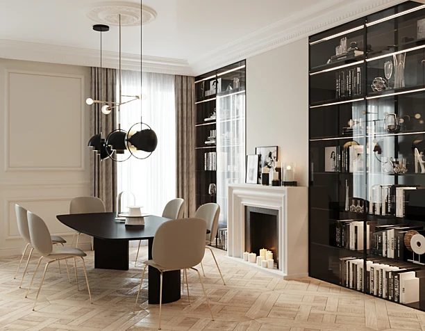 Living room in an apartment in France