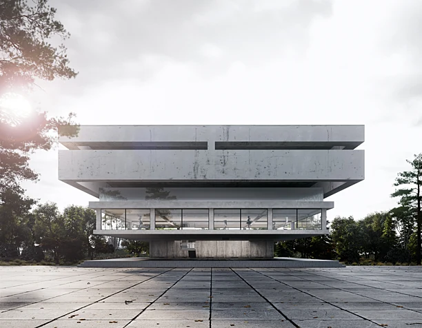 Central Library in Berlin (сделано по референсу)
