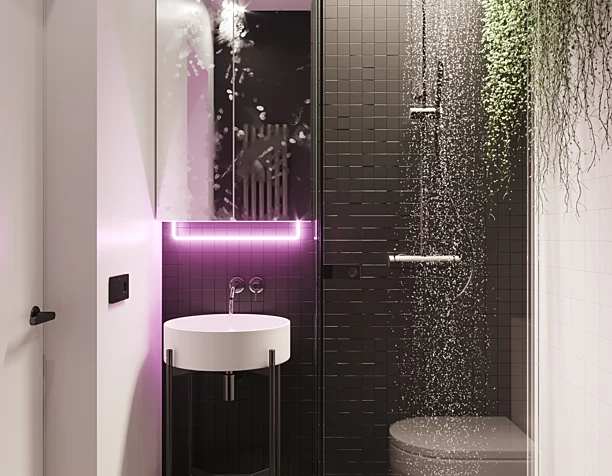 tiny bathroom