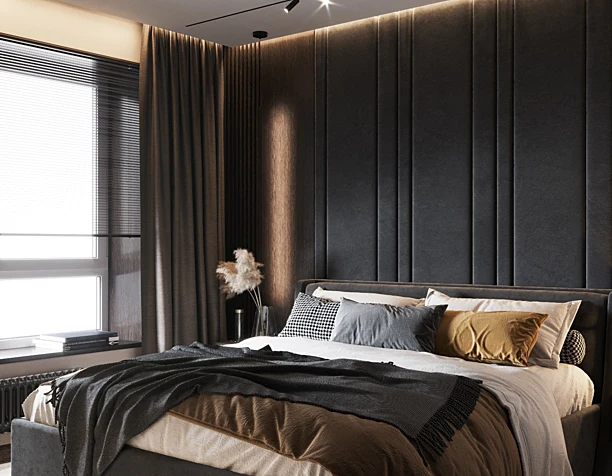 Dark bedroom