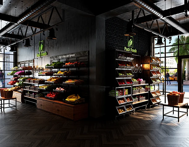 Pack Fresh Fruit & vegetable store
