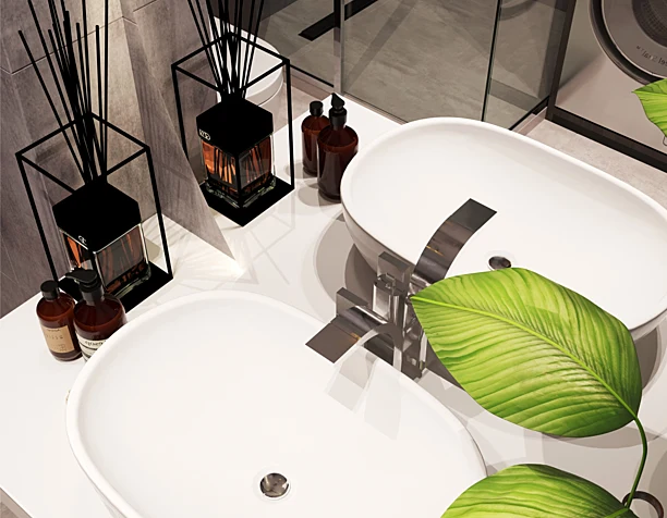 Санузел в стиле LOFT