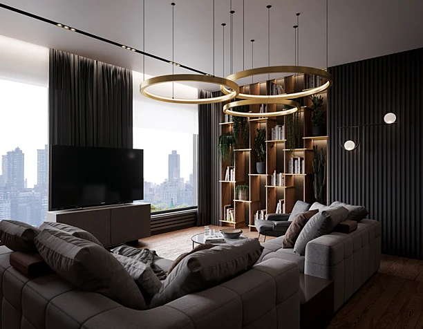 Living room in Moscow